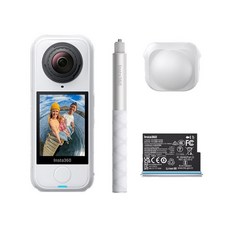 Insta360 影音攝錄機，360度全景拍攝，智能防震，高畫質影像, 雪山白, 【中野數位】全新Insta360 X4 Air/W雪山白/輕巧8K全景運動相機/入門套裝組/公司貨