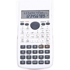 과학계산기 12자리 다기능 초등학생부터 대학생까지 240가지 기능을 갖춘 2선 표준, Minimalist White, 1개