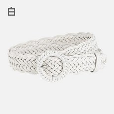 寬版編織仿皮腰帶復古圓扣設計編織針釦皮帶花貓咪女生皮帶腰帶腰封腰繩腰鍊