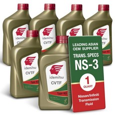 닛산 차량용 이데미츠 CVT 타입 N3 변속기 유체 1쿼터 케이스 12 NS3 사양에 맞게 특별히 제조됨 내마모 방지 기술 및 수명 연장, 1 Quart/ Case of 6