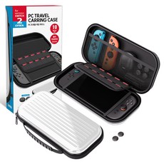 조이트론 닌텐도 스위치2 트래블 캐리어 캐링 케이스 조이콘 스틱 캡 2p, 화이트, 1개, SW2-CARRY03