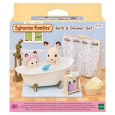 EPOCH Sylvanian Families 森林家族 寶寶淋浴浴室公仔組 5739, 1套