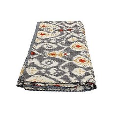 인디언 이캇 칸타 퀼트 던지기 수제 코튼 침대 스프레드 킹 침구 히피 장식 릴리 보호 담요 작업 커버