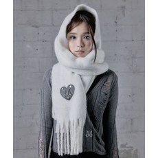 MUCENT 라모르 메탈 로고 하트 패치 머플러 남녀공용 (5컬러), Green, Free