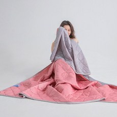 여름용 쿨링 냉감 통기성 차렵 침구 홑이불 침실 베딩 홈 사계절 통풍 시어서커 패브릭 세트, 더스티로즈