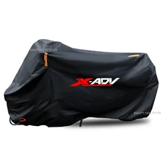 오토바이 커버 방수 야외 올 시즌 Honda X-ADV 750 용 방진 UV 보호 모토 레인, 01 Black, 06 3XL for 220cm