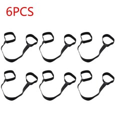 요가 매트 스트랩 벨트 휴대용 조절 스포츠 슬링 숄더 캐리 운동 스트레칭 피트니스 탄성, 1개, 10. 6 PCS Yoga Mat Strap