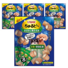 이나비 강아지 츄르비 닭가슴살&구운닭가슴살, 장건강케어용, 10g, 32개