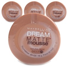 메이블린 드림 매트 무스 파운데이션 18g, Natural Beige, 4개