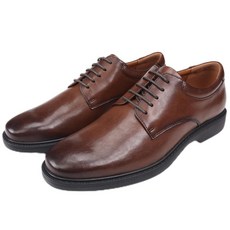 Tiechy czen 남성용 클래식 합성 가죽 더비 슈즈 비즈니스 및 캐주얼 웨어 8571-02-브라운