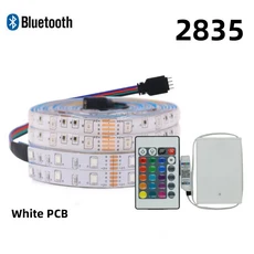 쿠쿠스토어 RGB CCT LED 스트립 조명 매우 밝은 유연한 테이프 TV 백라이트 홈 장식 5 인 1 1-5m + CW, 01 발광 색상, 02 non waterproof, 06 0.5미터