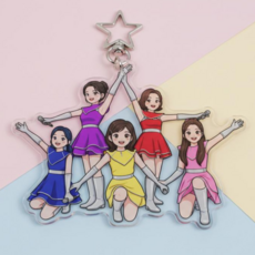 누룽지캬라멜 굿즈 키링 홍지윤 빈예서 강혜연 구수경 소유미, 동일, 1개