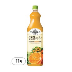 웅진 가야농장 감귤주스 1.5L, 11개