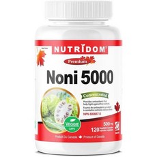 캐나다 NUTRIDOM 뉴트리돔 노니 5000mg 캡슐, 4개, 120정
