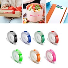 다이모 라벨기 리필 테이프 또각이 네임 스티커 9mmX3M, 형광