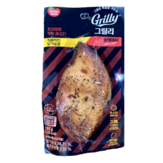 동원 그릴리 직화치킨 닭가슴살 블랙페퍼-아이스팩+보냉팩 포장, 5개, 105g