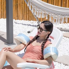 티토 프리미엄 파스텔 암튜브 2p 물놀이 암링 팔튜브, 1세트, 블루