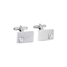 지방시 중고 직사각 크리스털 장식 커프 링크스