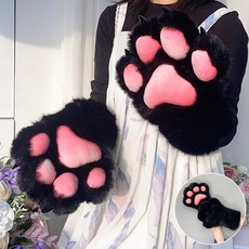 貓爪手套 毛絨爪子 cosplay道具, furry獸爪 - 伯爵黑, 1個