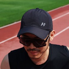 홀릭커스 메쉬 러닝 모자 캡, 1개, 블랙