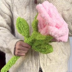 DIY 대형 장미꽃 키트 선물, 핑크/ 대형  50cm