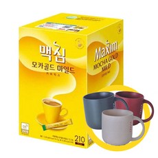 맥심 모카골드 12g 210개입 + 랜덤 머그컵, 1개