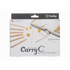 【YUBU】日本廣島 Tulip Carry C Long 可替換式竹製輪針組（灰色）TCC-07, 1個