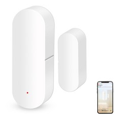 WiFi 도어센서 창문접촉센서 Tuya Smart Life 호환 홈보안, 단일 1팩