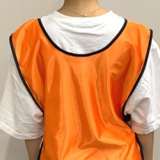 밴드형 팀조끼 오렌지 축구 팀 조끼 행사용 풋살 dew+21381VD