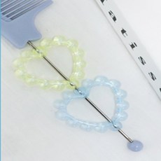 채우기 공예용 하트모양 비즈 부자재 10p 볼꾸파츠, 핑크