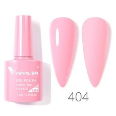 베날리사 VIP4 네일 젤 폴리쉬 HEMA/TPO 프리 풀 커버리지 아름다운 세미 퍼머넌트 소크 오프 UV LED 라커 (색상-404), 1개