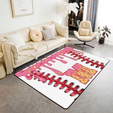 맞춤형 야구 장식 카펫 맞춤형 이니셜 M 부분 러그 7.6x12.7cm(3x5인치) 어린이 남아 여아 방 장식 선물 야구 애호가를 위한 실내 바닥 매트 스포츠 레드 핑크 거실, 3'3" x 4'11" (Rectangular), Letter M