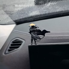 무림고수 차량 피규어 대시보드 장식 네비게이션 꾸미기 귀여운 자동차 실내 소품, 1개, 망토 고수