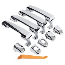 ApplianPar 현대 엘란트라 2006-2011용 전면 및 후면 운전석 조수석 외부 도어 핸들 크롬