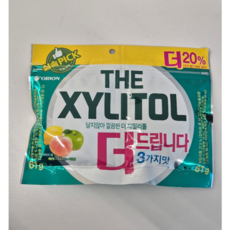 오리온 더 자일리톨 리필팩 껌 3가지맛, 1개, 122g