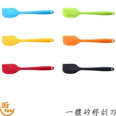 SGS矽膠刮刀 烘焙攪拌刮刀 奶油刮刀, 1個, 大號 27.5cm * 5.5cm,黃色