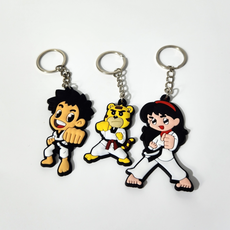 태권도 열쇠고리 키링 스포츠키링 굿즈 도복키링 태권도장식 태권도악세사리 선물, 1개, 디자인-소녀