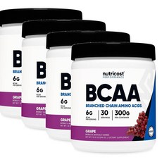 뉴트리코스트 아미노산 포도맛 Nutricost BCAA, 4개