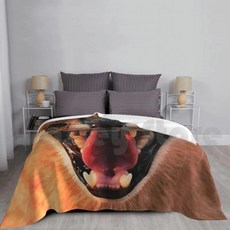카라칼 고양이 입 담요 야생 린스 사막 애호가 재미있는 동물들, 1개, 1. Quality blanket