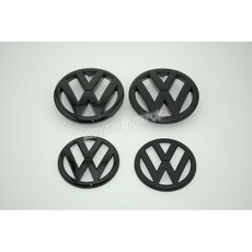 VAG小賴汽車 VW Golf6 golf 6 mk6 前後車標組，原廠替換件，簡易安裝，提升外觀質感, 1個, 後標亮黑