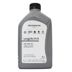 福斯集團 LongLife III FE 504/507 0W-30 高效能引擎機油 1公升, 1個, LONGLIFE III FE 0W30