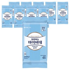 마이비데 클린케어 화장실용 비데물티슈 휴대형, 55g, 10매, 10개
