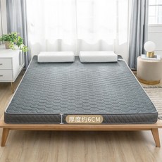 토퍼 흙침대용토퍼 메모리폼 바닥이불 타이 라텍스 매트리스, 바이브런트그레이 6cm