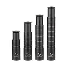 오버사이즈 스템 핸들 각도조절 자전거 핸들바, 1개, 3_블랙 180mm 높이 증가 14cm