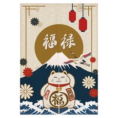 다찌노렌 주방 가림막 북유럽 바란스 커튼 패브릭 D
