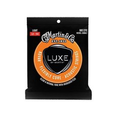 LUXE BY MARTIN® Kovar™ SP® 코어 기타 스트링 - 라이트 게이지 | SP 코어가 있는 니켈 코발트 합금 랩 | 낮은 장력 균형 잡힌 톤 및 오래 지속되, Flex Core