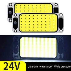1224V 자동차 트럭 인테리어 등 54 LED COB 고휘도 밴 캐빈 돔 지붕 패널 램프 조명 바