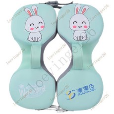 台灣出貨 防側翻嬰兒遊泳圈腋下圈寶寶浮圈幼兒手臂圈實心, (漂）托卡綠+6個海洋球, 1個