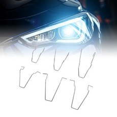 6Pcs 자동차 전조등 전구 클립 H1 H3 H4 H7 대 한 스테인레스 스틸 스크래치 방지 헤드 라이트 리테이너