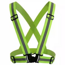 1/2구성 고탄력 야광 안전 조끼 형광 X밴드 빛반사 엑스반도 벨트, 2개